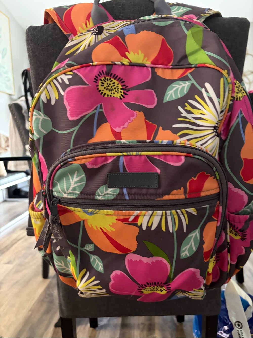 Vera Bradley Lighten Up Campus Backpack in Jazzy Blooms